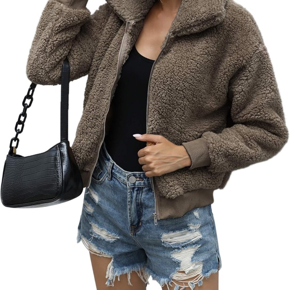 Cozy Brown Sherpa Jacket